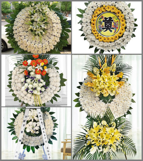 广东广州市花都区花山镇铁山村花圈速递